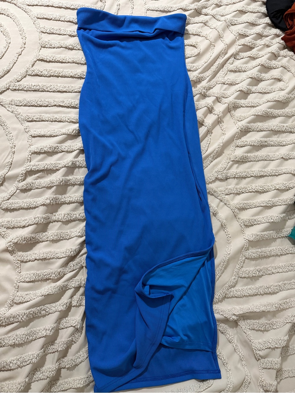 Royal Blue Strapless Maxi Dress